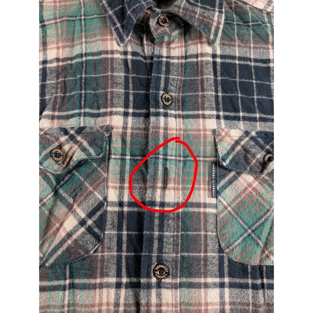 The Vermont Flannel Co Shirt Mens XL Multicolor Plaid Long Sleeve Button Up READ - Picture 2 of 12